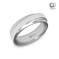 ราคา Zilvy - แหวนชายเงินเเท้ชุบทองคำขาว (BR018) (44217092867)