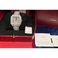 ราคา Like New Cartier santos full diamond Size M (23127475344)