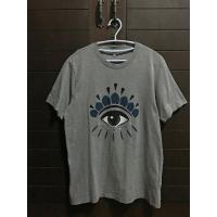 ราคา Kenzo Paris Big Eye Printed Grey T-Shirt M F865TS0494YC (56057789042)