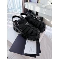 ราคา รองเท้า Prada รุ่น Monolith Caged Rubber Sandals(แท้ มือสอง) (51007805816)