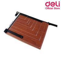 ราคา Deli 8002 Lever Paper Trimmer แท่นไม้ตัดกระดาษ ขนาด A3 (460×380mm) แท่นตัดกระดาษ ที่ตัดกระดาษ อุปกรณ์สำนักงาน school (28174415557)