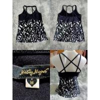 ราคา เสื้อกล้าม พิมพ์แบรนด์ทั้งตัว#ผ้าว่ายน้ำ#ใส่ออกกำลังกาย #MISTY MYNX SIZE M (26813334672)