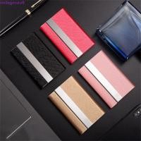 ราคา VINTAGEVAULT กล่องใส่นามบัตร, หนัง PU สแตนเลสผู้ถือบัตรชื่อ, แฟชั่นโลหะ Multicolor Card Organizer ID Case กระเป๋าสตางค์อุปกรณ์สํานักงาน (47106882145)
