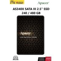 ราคา SSD (เอสเอสดี) APACER AS340X - 2.5 INCH SATA3 240GB / 480GB ของแท้ศูนย์ไทย (44079090306)