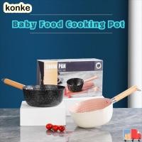 ราคา KONKE กระทะซอสพร้อมฝาปิด, สแตนเลสไม่ติดหม้อทําอาหารเด็ก, ด้ามไม้ทนทานพร้อมตะขอ 18/20/22 ซม. กระทะหิมะญี่ปุ่น (45208104031)