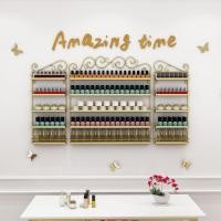 ราคา สุทธิสีแดงยาทาเล็บกาวชั้นวางเล็บเสริมชั้นวางจอแสดงผลผนังชั้นวางเครื่องสําอางชั้นเก็บ (26541552497)