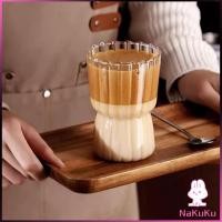 ราคา NKK แก้ววินเทจ ถ้วยกาแฟลายทางสไตล์ญี่ปุ่น ลายจีบด้านในทั้งใบ Glass coffee cup (26951048630)
