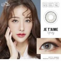 ราคา คอนแทคเลนส์ มินิ Mini Je t'aime สีเทา/ตาล Gray/Brown มีค่าสายตา (0.00)-(-10.00) (18048553668)