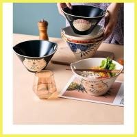 ราคา ชามก๋วยเตี๋ยวหมวกไม้ไผ่สไตล์ญี่ปุ่นชามก๋วยเตี๋ยวสองหูชามบะหมี่หอยทากสไตล์ญี่ปุ่นมือวาดสองหลุมชามบะห (25807597252)