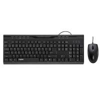 ราคา KEYBOARD & MOUSE (คีย์บอร์ดและเมาส์) RAPOO COMBO SET NX1710 (BLACK) (21071758590)