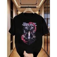 ราคา เสื้อGraphic Dark Hero Gothic Phantom Scorpion Tail สไตล์Anime แขนสั้นสีดำ แฟชันสตรีทสำหรับคนหนุ่มสาว (54358109161)