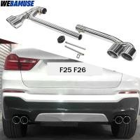 ราคา For BMW X3 X4 F25 F26 2012-2017 Muffler Tailpipe Exhaust System Upgrade Four Outlet Stainless Steel (47453241703)