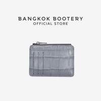 ราคา BANGKOK BOOTERY กระเป๋าสตางค์ รุ่น Baby wallet with card หนังจระเข้ หนังแท้ 11.5 cm. (21093902645)