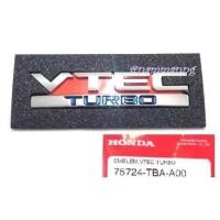 ราคา VTEC TURBO ศูนย์แท้ ป้าย โลโก้ ชุบโครเมี่ยม ฮอนด้า วีเทค เทอร์โบ ชุบโครเมี่ยม For Honda V TEC TURBO แผ่นป้าย สติ๊กเกอร์ (29325279109)