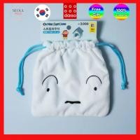 ราคา [คลังสินค้าพร้อม] Daiso Korea Shin Chan Shiro Face String Pouch White Dog Character Drawstring Bag Cosmetic Pouch Travel Organizer (55658962830)
