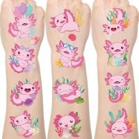 ราคา สติกเกอร์ Temporary Tattoo รูป Axolotl สีชมพู น่ารัก สำหรับตกแต่งงานวันเกิดและปาร์ตี้ (56607943262)