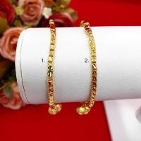 ราคา สร้อยข้อมือทองห้อยจี้หัวใจ ความยาว 7 นิ้ว หุ้มเศษทองแท้เยาวราช ทองปลอม ชุบทอง งานสวย (20229094865)