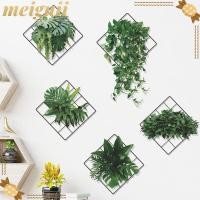 ราคา MEIGUII สติ๊กเกอร์ติดผนัง, จิตรกรรมฝาผนังแบบมีกาวในตัว DIY, สติ๊กเกอร์กระถางต้นไม้แบบถอดได้สร้างสรรค์ตกแต่งบ้าน (48758998212)