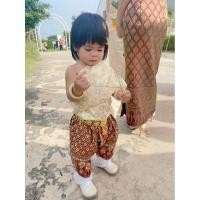 ราคา ชุดไทยเด็กผู้หญิงมีเข็มขัดให้ (27826540853)
