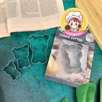 ราคา พิมพ์คุกกี้ 3 ชิ้น สแตนเลส แม่พิมพ์คุกกี้ ที่ตัดคุกกี้ พิมพ์ทำขนม Cookie cutter set 3 ชิ้น (18600634777)