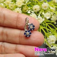 ราคา จี้ไพลิน รูปดอกไม้ ก้านประดับบุษราคัมซีลอน มีใบเซอร์พลอยแท้ ใบเช็คเปอร์เซ็นต์ทอง (23947241466)