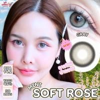 ราคา คอนแทคเลนส์ Limited❤️Size : S❤️Mini Soft Rose❤️(Luxzylens)Brown / Gray / Black (26532293218)