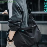 ราคา กระเป๋าสะพายข้างน้ำหนักเบา สไตล์เกาหลีสีดำ เหมาะสำหรับการท่องเที่ยวและสวมใส่ลำลอง (56909084993)