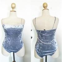 ราคา ป้ายforever21บอดี้สูทกำมะหยี่ bodysuit (5662421688)