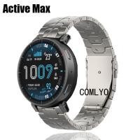 ราคา สําหรับ Amazfit Active Max สายนาฬิกาอัจฉริยะ Titanium metal Band Men TOP สายรัดข้อมือคุณภาพ (57955906855)