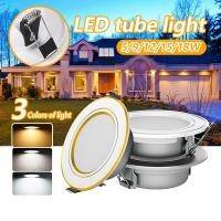 ราคา ดาวไลท์ led เปลี่ยนได้ 3 สี ไฟเพดาน 5W 9W 12W 15W 18W ไฟ led เพดาน ไฟดาวน์ไลท์ (25156183297)