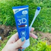 ราคา แท้% ​ยาสีฟัน3D Plus Atk 50 g. 3D Premium Toothpaste 3D premium plus ฟันขาว ขจัดหินปูน 50 กรัม หลอดใหญ่สุด (15253235233)