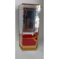 ราคา ตู้กระจกครอบพระตู้โชว์สิ่งของขนาด6×5×8นิ้วหกเหลี่ยมเงา (7344497275)