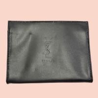 ราคา YSL กระเป๋าเครื่องสำอางขนาดเล็กและพกพา หนังสีดำ ของแท้ (25095334518)