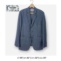 ราคา ❌sold❌Used renoma Paris vintage jacket suit navy blue (27355654270)