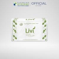 ราคา ทิชชู่เช็ดมือ กระดาษทิชชู่ กระดาษเช็ดมือ Livi L-Fold หนา 1 ชั้น 300 แผ่น (1 ลัง 24 ห่อ) (15648578888)