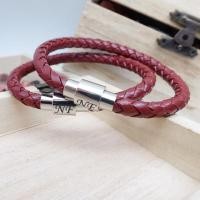 ราคา ข้อมือหนังแท้ สลักชื่อฟรี (1258022967)