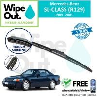 ราคา [PREMIUM] Mercedes-Benz SL Class 1989 - 2001 (R129) ใบปัดน้ําฝน WipeOut HYBRID NANODRY SILICONE (ชุดหน้า) (40271819303)