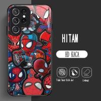 ราคา Y-6 Spider-Man HD Glass Casing สําหรับ Samsung Galaxy S24 S21 S25 Plus Ultra FE Case (41280343567)
