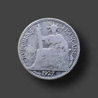 ราคา (ของสะสม) ปีต่อมา 100 ปี - 01 เหรียญ 1927 France Indochine Indo-chine Francaise 10 เซ็นต์ (53707591916)