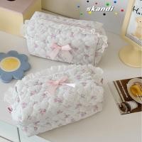 ราคา กระเป๋าแต่งหน้า จะ,กล่องใส่เครื่องสําอางลูกไม้สีชมพูแบบพกพา,โบว์น่ารักมัลติฟังก์ชั่ซิปกระเป๋าสตางค์กระเป๋าเดินทาง (54758843247)