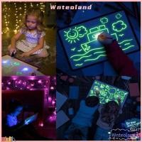 ราคา WNTEOLAND กระดานเขียนเรืองแสงสําหรับเด็ก, กระดานวาดภาพเรืองแสง KT เรืองแสงในในที่มืด, ของขวัญสําหรับเด็กแสนสนุก เด็กการศึกษาวาดด้วยแสงสนุก (24248112224)