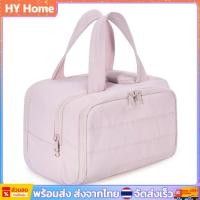 ราคา Travel Cosmetic Bag Large Toiletry Bag Travel Organizer for Accessories (สีชมพู) (46309028353)