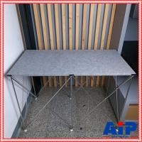 ราคา yyy โต๊ะวางขาสแตนเลสx-01V2 60x120 สูง80เซนติเมตร สีเทา (ขาสามารถพับเก็บได้) โต๊ะอเนกประสงค์ โต๊ะวางมิกซ์ ชั้นวางเครื่... (3632956050)
