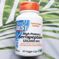 ราคา ผลิตภัณฑ์อาหารเสริม High Potency Serrapeptase 120,000 SPU 90 Veggie Caps (Doctor's Best®) (13470400441)