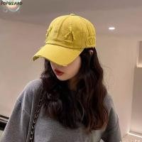 ราคา POPULARO หมวกเบสบอล ผ้าฝ้าย ปีกกว้าง สีทึบ กันแดดสำหรับผู้ชาย (53107907588)