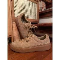 ราคา รองเท้าผ้าใบ Puma Suede สีน้ำตาล มือสอง (ของแท้) (53607813551)