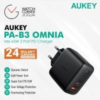 ราคา Aukey Charger PA-B3 OMNIA Mix 65W 2 Port PD Charger USB A & C - 500484 (25835605121)