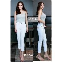 ราคา 2NaraJeans ยีนส์ทรงบอลลูน เอวสูง รุ่นเรียบ คลาสสิค สีขาว (20542733424)