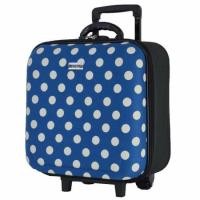 ราคา Wheal กระเป๋าเดินทางหน้านูน กระเป๋าล้อลาก 16x16 นิ้ว Code F33516 B-Dot (Cerulean) (442786243)