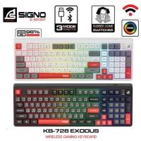 ราคา SIGNO E-Sport Wireless Gaming Keyboard EXODUS รุ่น KB-726 (คีย์บอร์ด เกมมิ่ง) (28676899908)